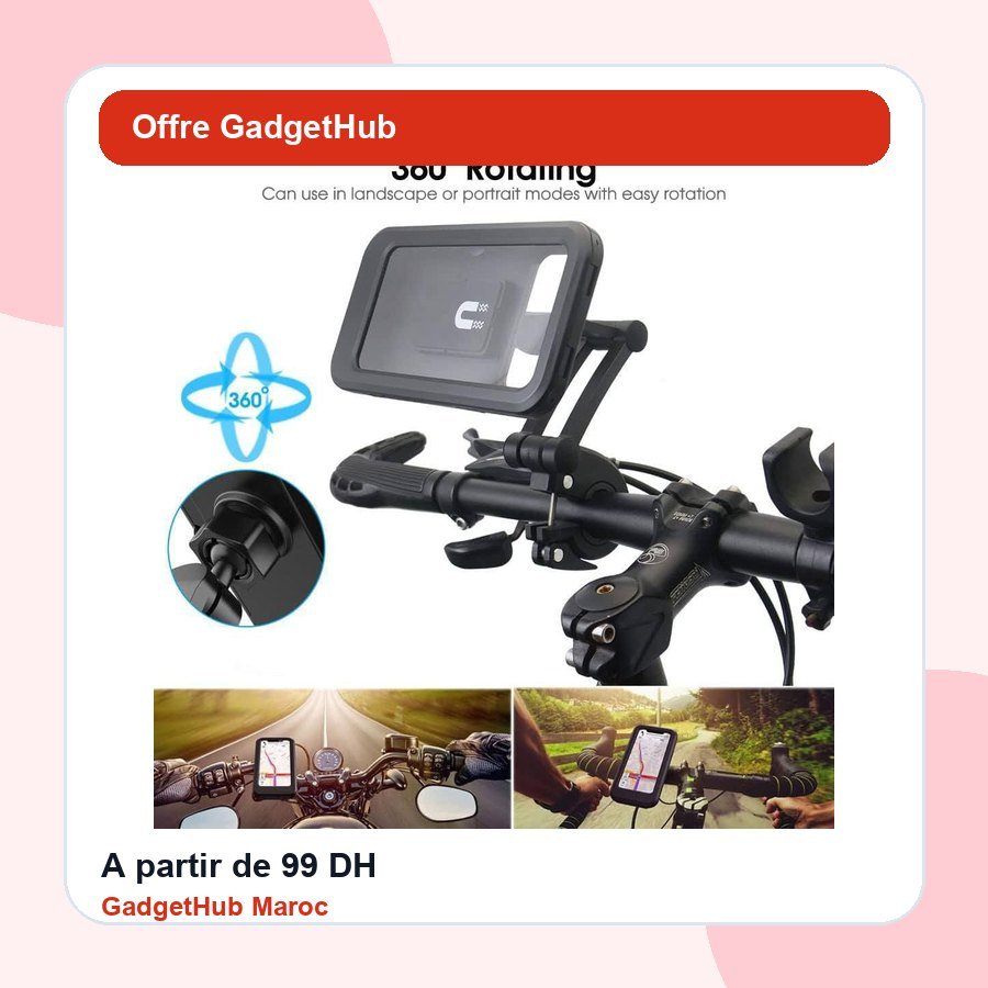 حامل هاتف مقاوم للماء للدراجة 360 درجة image 5